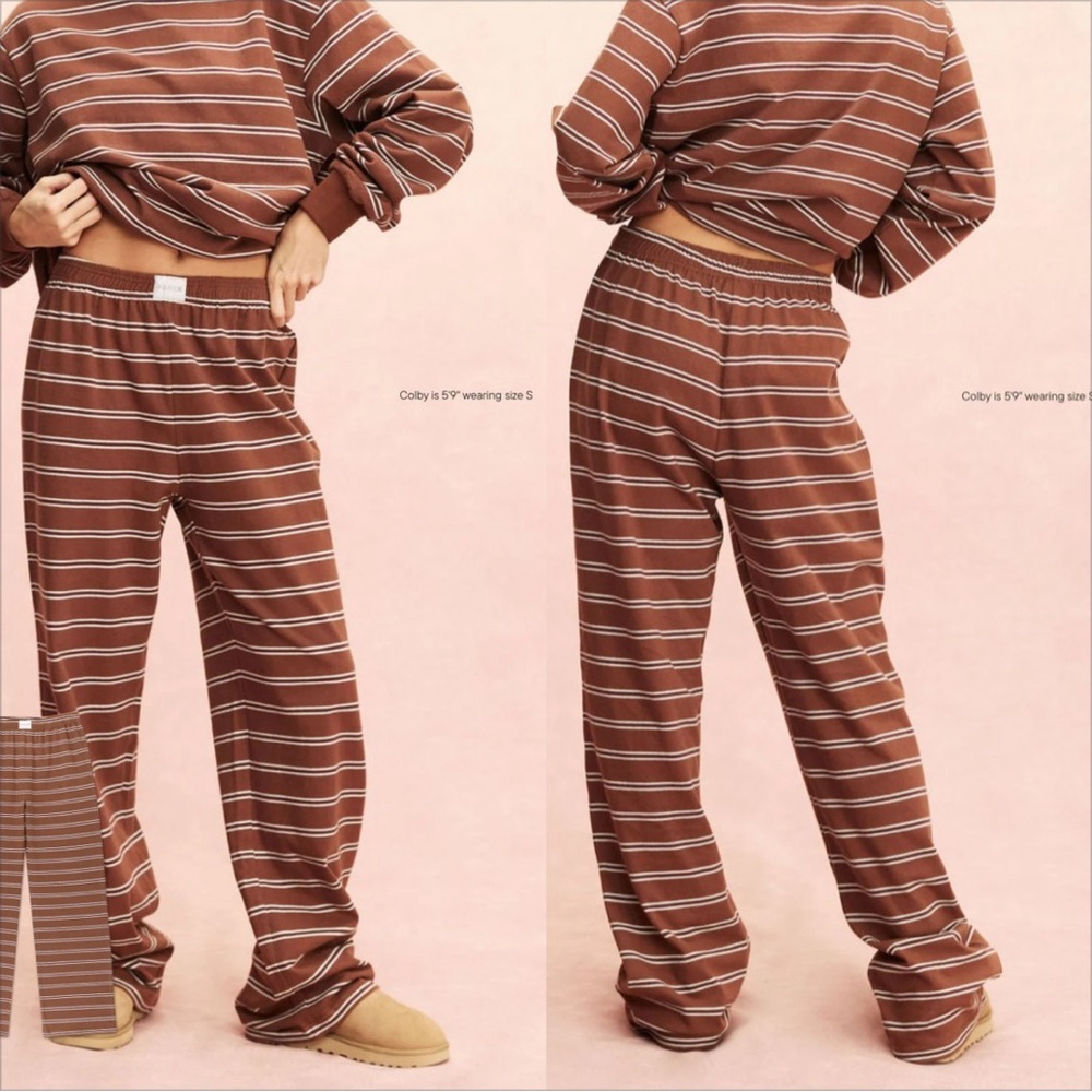PARKE Tonal Striped Boxer Pants